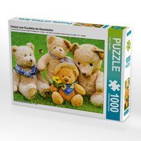 CALVENDO Puzzle – Teddybär Mit Sonnenblume, 1000 Teile Für Entspannte Stunden