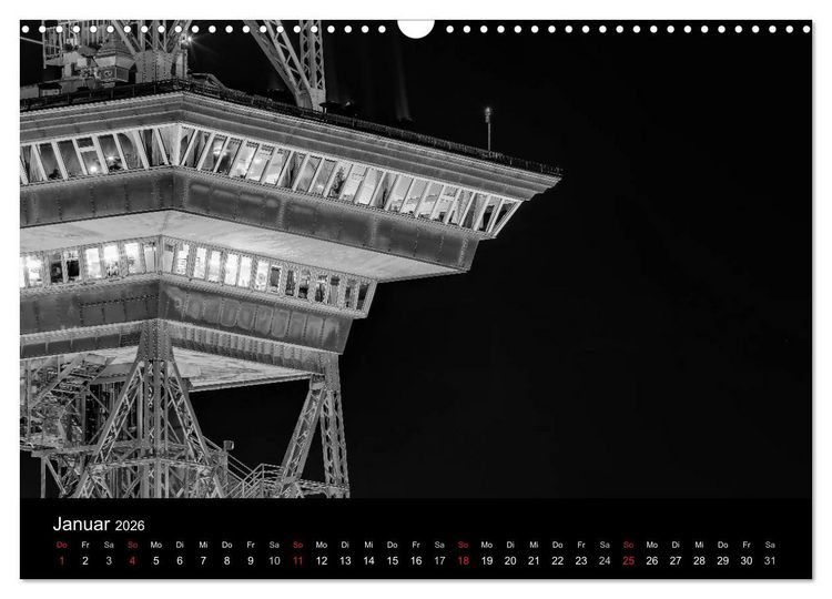 Produktbild: Berlin Monochrome (Wandkalender 2026 DIN A3 quer), CALVENDO Monatskalender