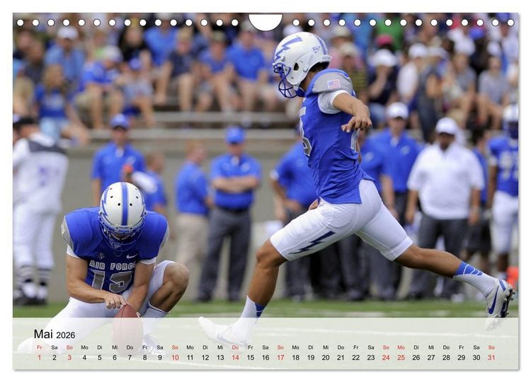 Produktbild: American Football. Nichts f&uuml;r Feiglinge! (Wandkalender 2026 DIN A4 quer), CALVENDO Monatskalender