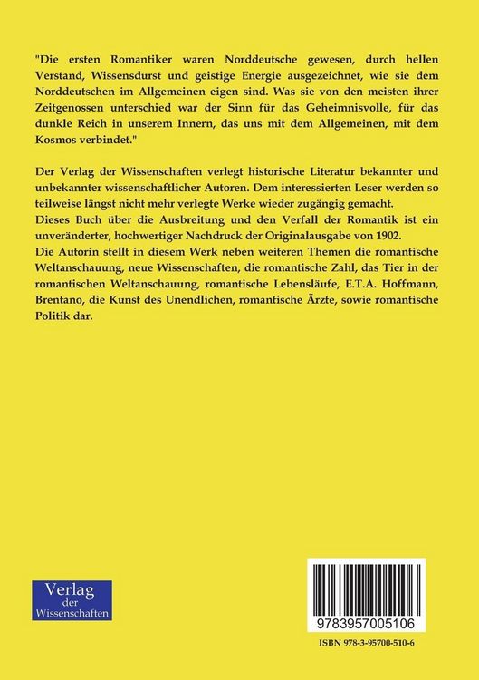 Produktbild: Ausbreitung und Verfall der Romantik