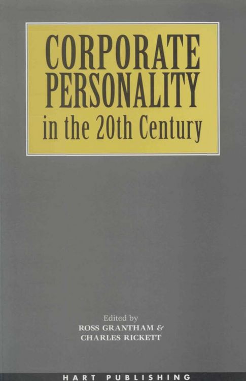 Produktbild: Corporate Personality in the 20th Century