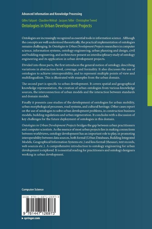 Produktbild: Ontologies in Urban Development Projects