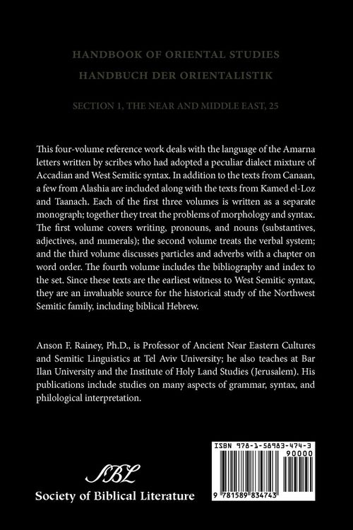 Produktbild: Canaanite in the Amarna Tablets
