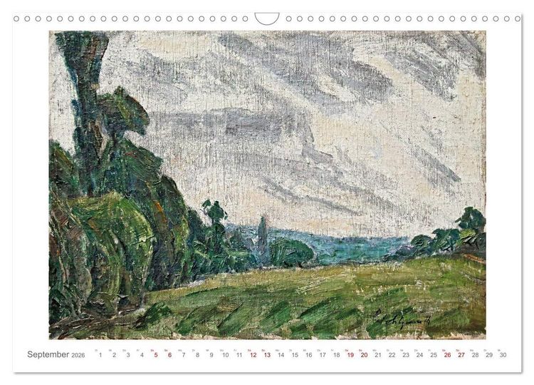 Produktbild: Landschaft im Licht. Daniel Wohlgemuth 1876-1967 (Wandkalender 2026 DIN A3 quer), CALVENDO Monatskalender
