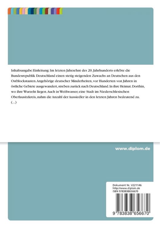 Produktbild: Lebenslagen von russlanddeutschen Jugendlichen in Wei&szlig;wasser