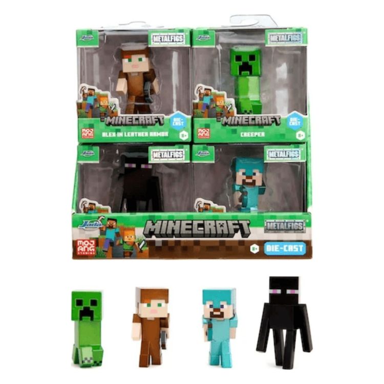 Produktbild: Minecraft Figur. 1 von 4 Sammelfiguren (Steve, Alex, Enderman, Creeper) f&uuml;r Kinder ab 8 Jahre, Welle 3, Auswahl per Zufallslos