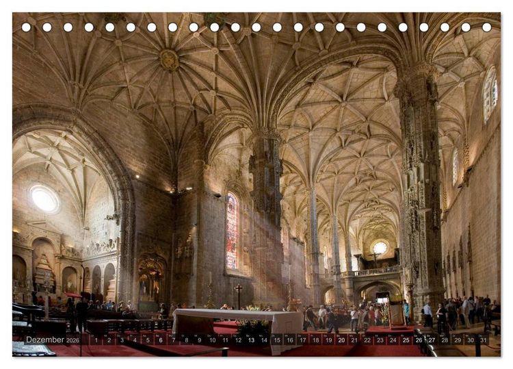 Produktbild: Lissabon &ndash; Portugals Metropole (Tischkalender 2026 DIN A5 quer), CALVENDO Monatskalender
