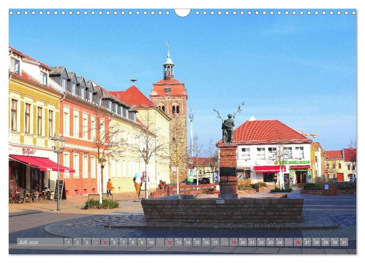 Produktbild: Brandenburg - Luckenwalde - Ein Stadtspaziergang (Wandkalender 2026 DIN A3 quer), CALVENDO Monatskalender