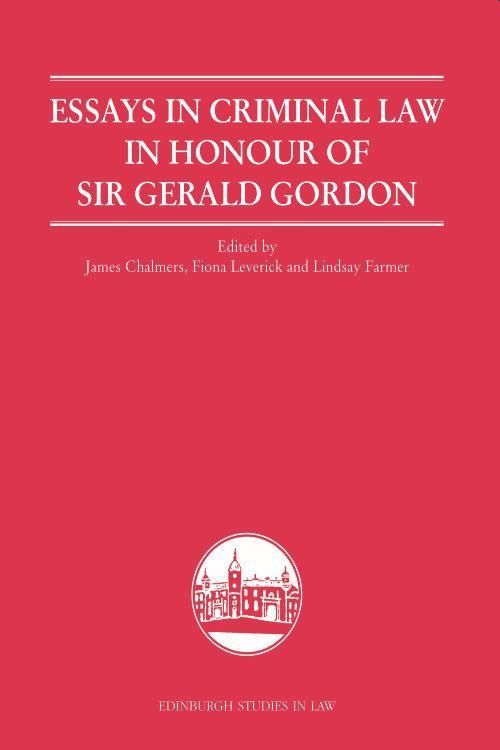Produktbild: Essays in Criminal Law in Honour of Sir Gerald Gordon