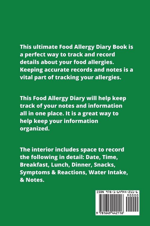 Produktbild: Food Allergy Diary