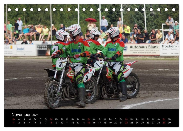 Produktbild: Motorsport: Motoball (Tischkalender 2026 DIN A5 quer), CALVENDO Monatskalender