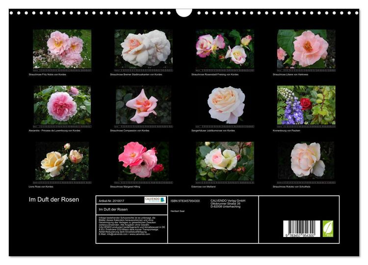 Produktbild: Im Duft der Rosen (Wandkalender 2026 DIN A3 quer), CALVENDO Monatskalender