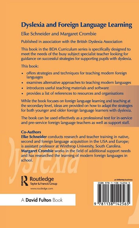 Produktbild: Dyslexia and Modern Foreign Languages