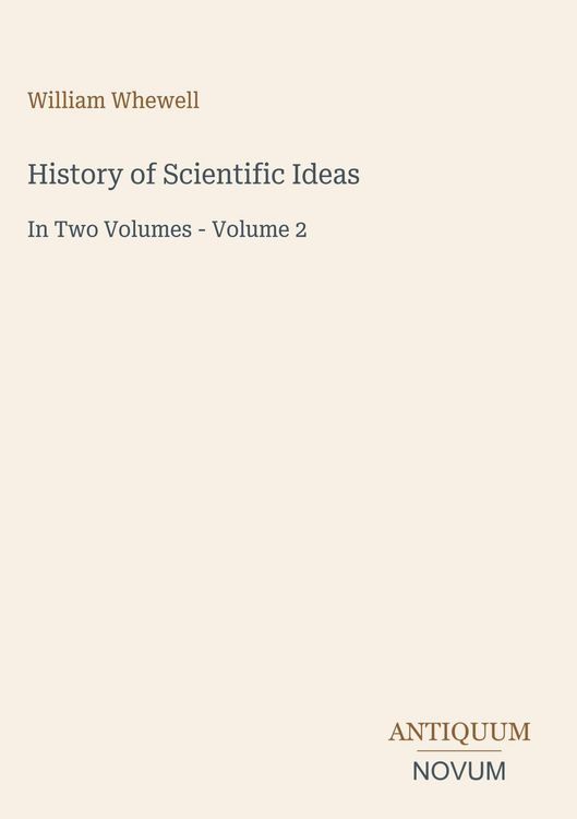 Produktbild: History of Scientific Ideas