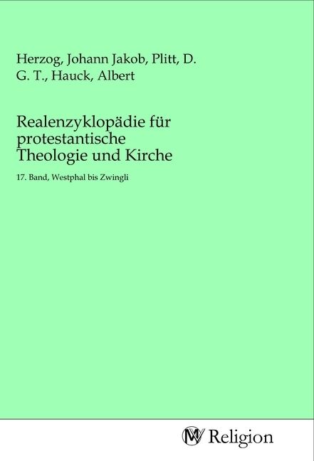 Produktbild: Realenzyklop&auml;die f&uuml;r protestantische Theologie und Kirche