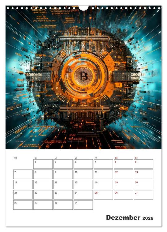 Produktbild: KRYPTO Cooler Terminplaner (Wandkalender 2026 DIN A3 hoch), CALVENDO Monatskalender