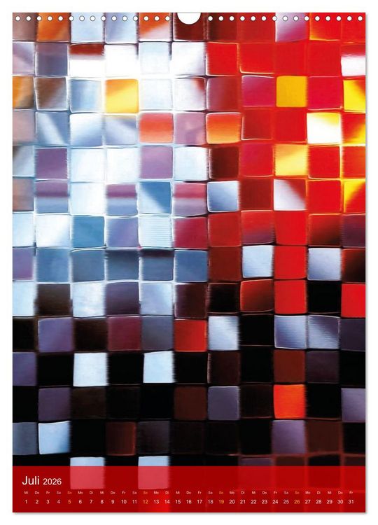Produktbild: MOSAIK-VISIONEN (Wandkalender 2026 DIN A3 hoch), CALVENDO Monatskalender