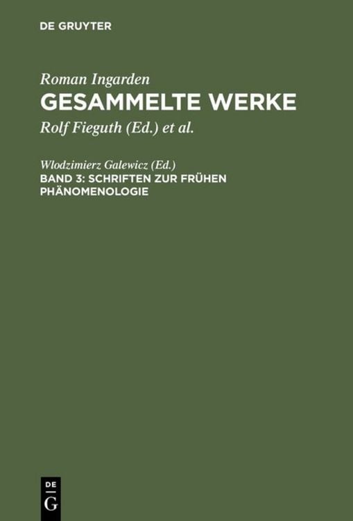 Produktbild: Schriften zur fr&uuml;hen Ph&auml;nomenologie