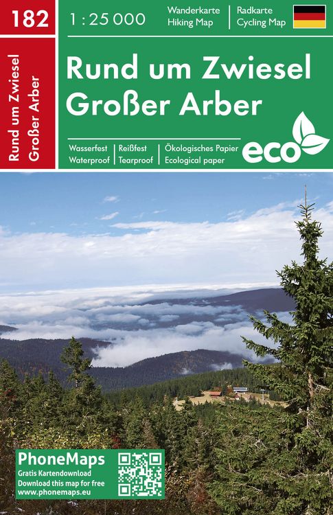 Produktbild: Rund um Zwiesel, Gro&szlig;er Arber, Wander - Radkarte 1 : 25 000