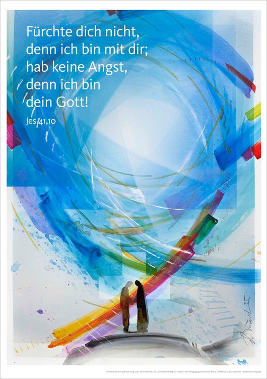 Produktbild: Jahreslosung Eberhard M&uuml;nch 2027, Kunstdruck A3