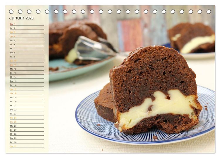 Produktbild: Kuchen, Keks und Co: Frau Bennos Leckereien f&uuml;r das ganze Jahr (Tischkalender 2026 DIN A5 quer), CALVENDO Monatskalender