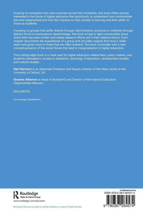 Produktbild: Marginalised Communities in Higher Education