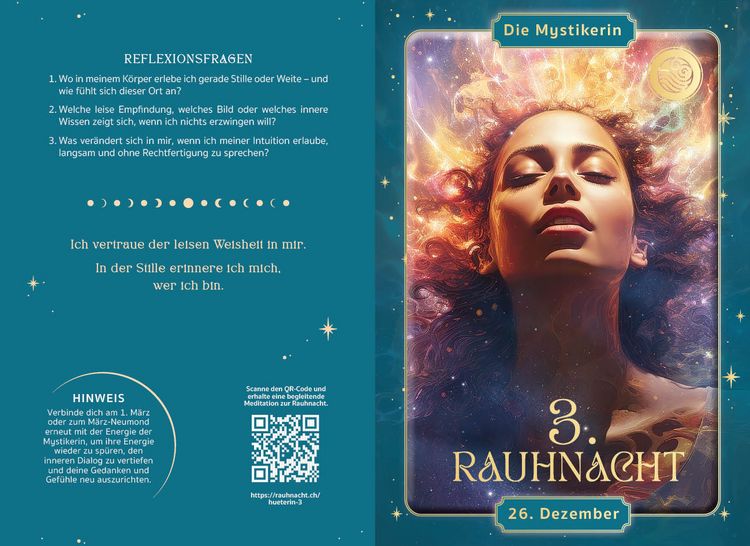 Produktbild: Kartenset: H&uuml;terinnen der Rauhn&auml;chte | mit Ritualen, Affirmationen und Videomeditationen