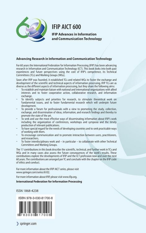 Produktbild: Advancing Research in Information and Communication Technology