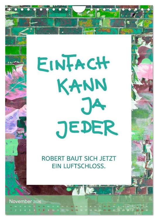 Produktbild: Lach du nur! - Flotte Spr&uuml;che schnell erkl&auml;rt (Wandkalender 2026 DIN A4 hoch), CALVENDO Monatskalender