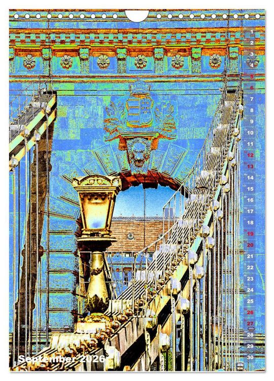 Produktbild: Budapest - K&uuml;nstlerische Fotografie (Wandkalender 2026 DIN A4 hoch), CALVENDO Monatskalender