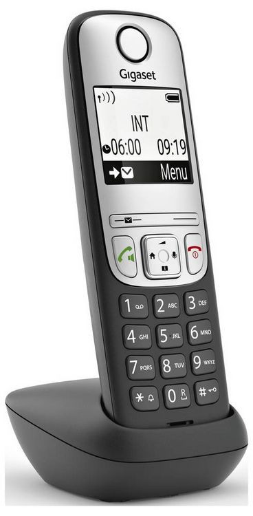 Produktbild: Gigaset A690HX DECT/GAP Schnurloses Telefon analog Freisprechen, f&uuml;r H&ouml;rger&auml;te kompatibel Schwarz