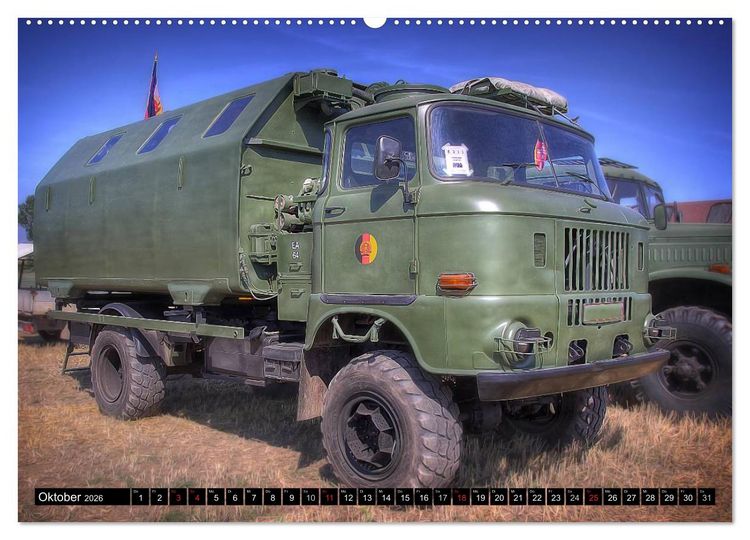 Produktbild: alte K&auml;mpfer- Milit&auml;rfahrzeuge des Ostblocks (hochwertiger Premium Wandkalender 2026 DIN A2 quer), Kunstdruck in Hochglanz
