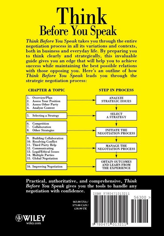 Produktbild: Think Before You Speak