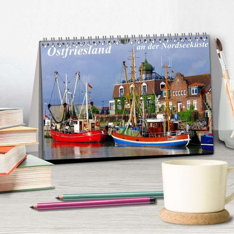 Produktbild: Ostfriesland an der Nordseek&uuml;ste (Tischkalender 2026 DIN A5 quer), CALVENDO Monatskalender