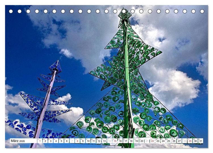 Produktbild: Gl&auml;serne Attraktionen - Glaskunst im Bayerischen Wald (Tischkalender 2026 DIN A5 quer), CALVENDO Monatskalender