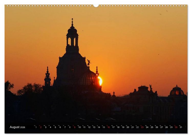 Produktbild: Elbflorenzansichten (Wandkalender 2026 DIN A2 quer), CALVENDO Monatskalender