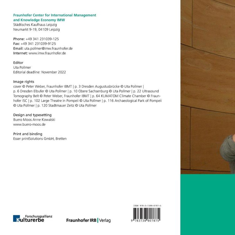 Produktbild: Fraunhofer Technologies for Heritage Protection in Times of Climate Change and Digitization