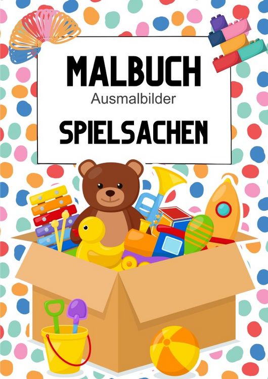 Produktbild: Malbuch Ausmalbilder Spielsachen