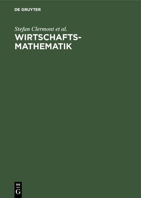 Produktbild: Wirtschaftsmathematik