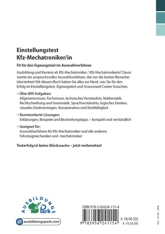 Produktbild: Einstellungstest Kfz-Mechatroniker