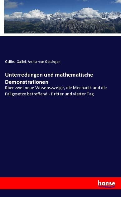 Produktbild: Unterredungen und mathematische Demonstrationen