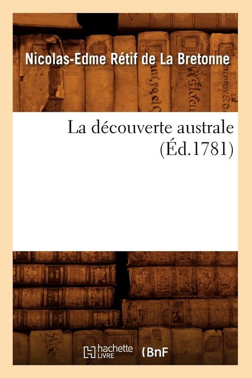 Produktbild: La d&eacute;couverte australe (&Eacute;d.1781)