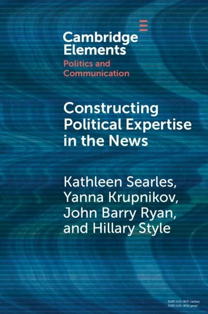 Produktbild: Constructing Political Expertise in the News