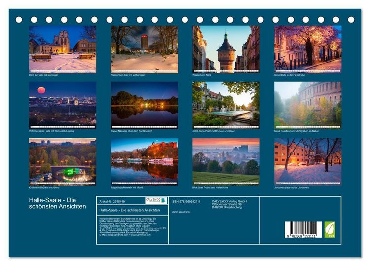 Produktbild: Halle-Saale - Die sch&ouml;nsten Ansichten (Tischkalender 2027 DIN A5 quer), CALVENDO Monatskalender
