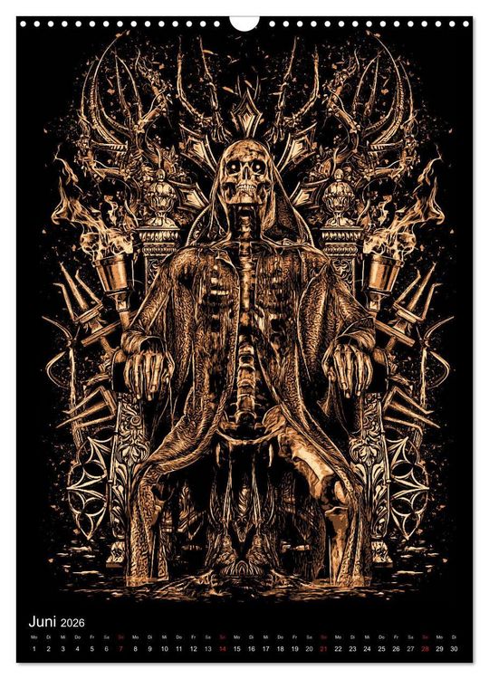 Produktbild: BLOODBOY/FEAR ILLUSTRATION (Wandkalender 2026 DIN A3 hoch), CALVENDO Monatskalender