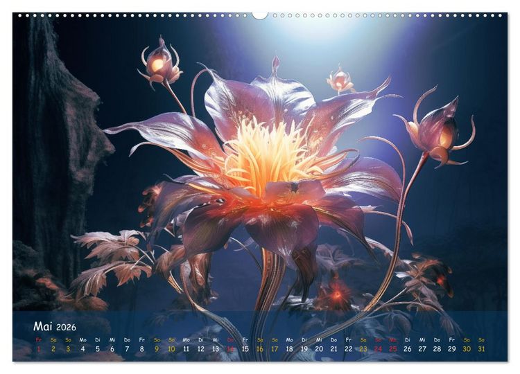 Produktbild: Exotische Pflanzen Close-up (hochwertiger Premium Wandkalender 2026 DIN A2 quer), Kunstdruck in Hochglanz