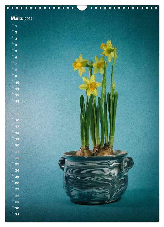 Produktbild: Blumenschmuck in Bunzlau Keramik (Wandkalender 2026 DIN A3 hoch), CALVENDO Monatskalender