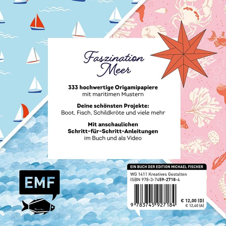 Produktbild: 333 Origami &ndash; Faszination Meer &ndash; Maritime Papiere falten