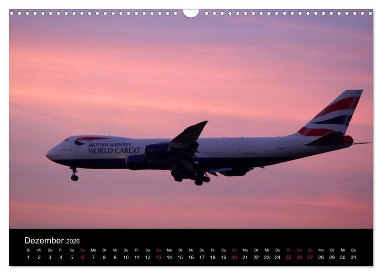 Produktbild: Internationale Frachtflugzeuge (Wandkalender 2026 DIN A3 quer), CALVENDO Monatskalender