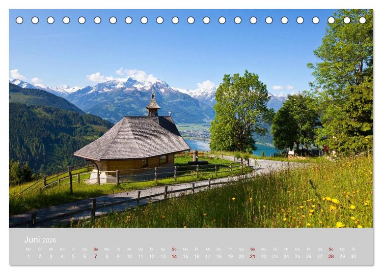 Produktbild: Gr&uuml;&szlig;e aus Zell am See (Tischkalender 2026 DIN A5 quer), CALVENDO Monatskalender